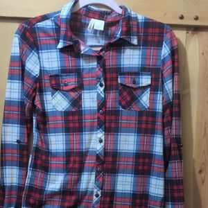 Passport Red and Blue Plaid Shirt